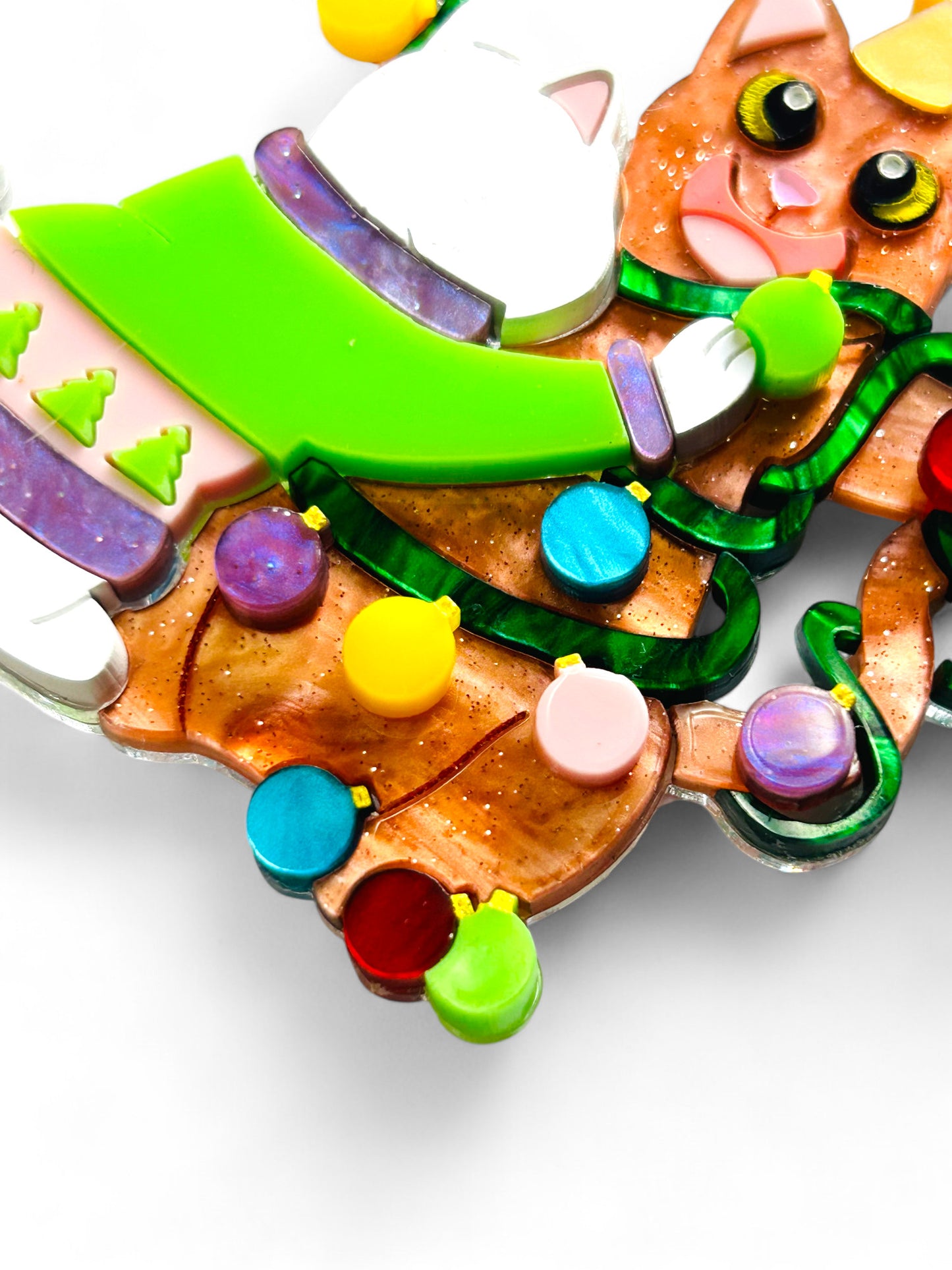 Meowy Christmas - Gatto Decorato da Albero di Natale