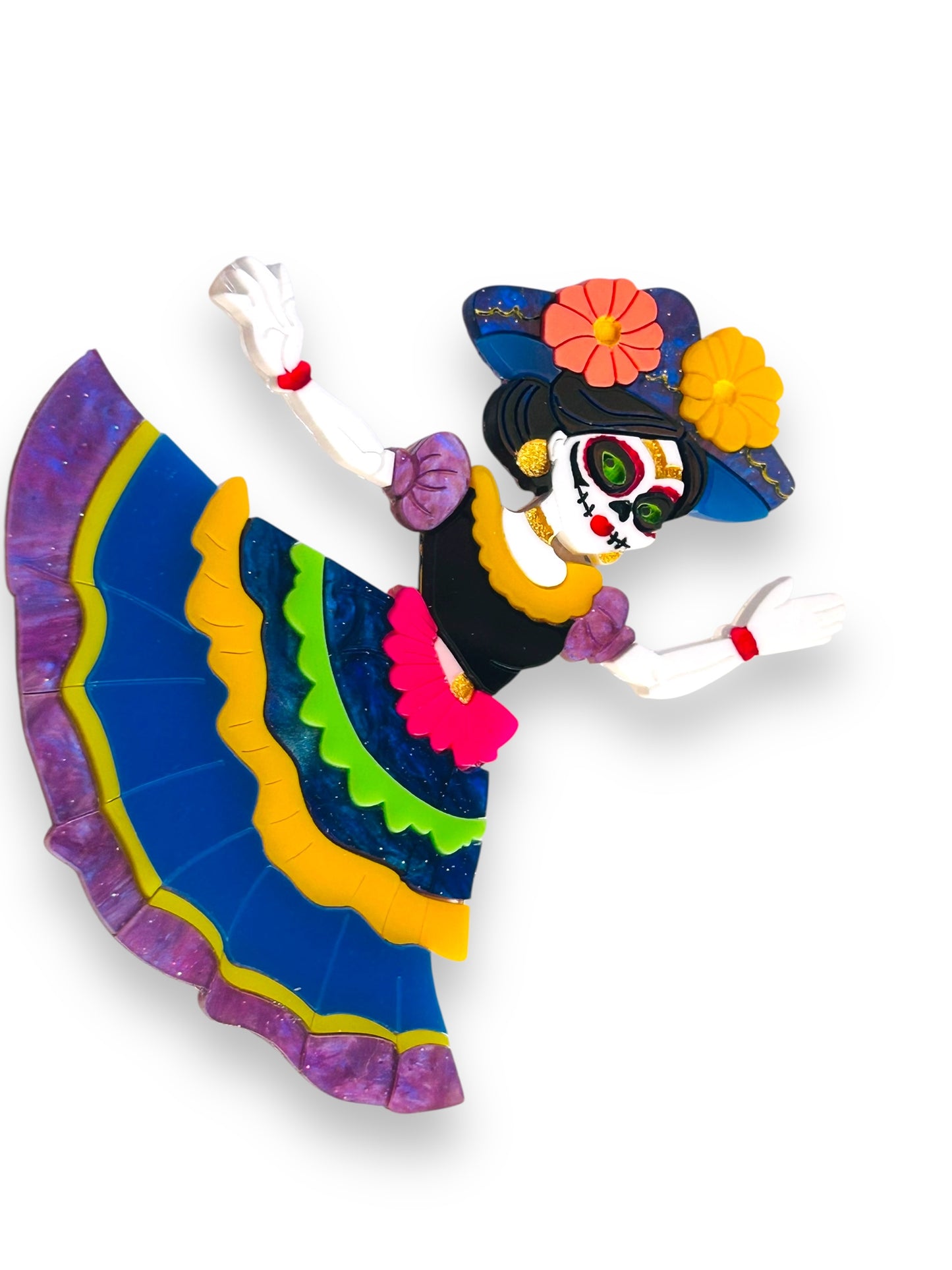 Mexico Lindo Y Querido - Spilla Calavera Catrina Ballerina