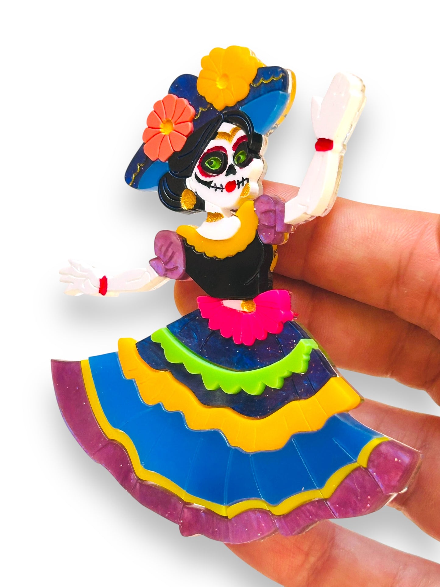 Mexico Lindo Y Querido - Spilla Calavera Catrina Ballerina