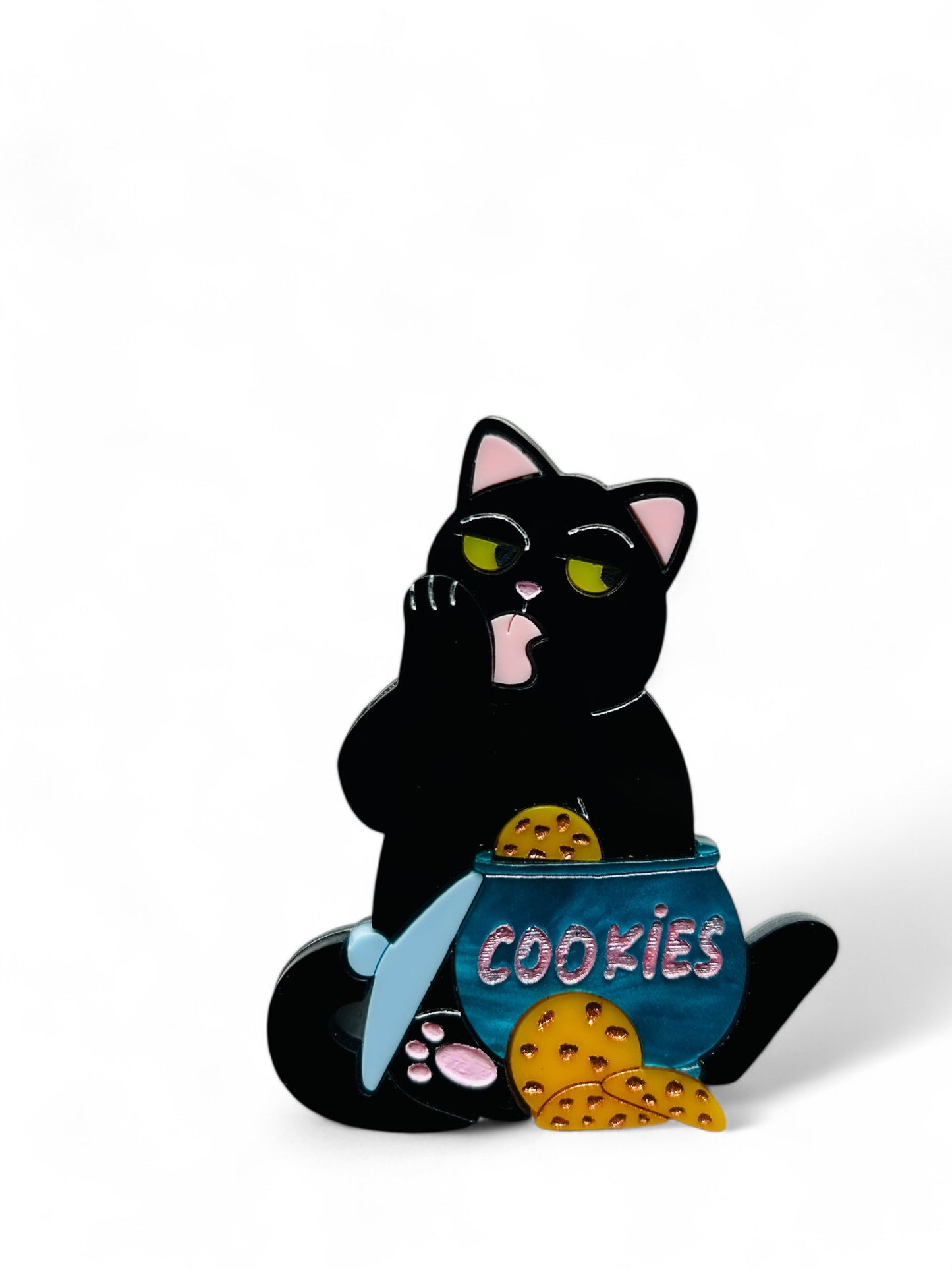 Meowy Christmas - Gatto Nero con Cookies