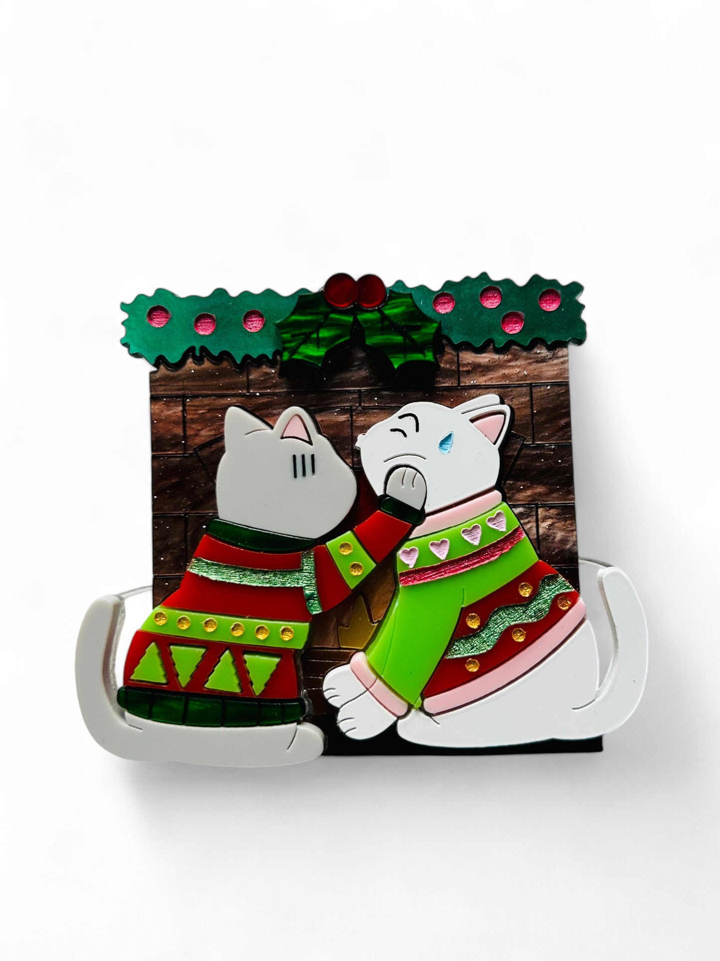 Meowy Christmas - Gatti Coccoloni Davanti al Camino