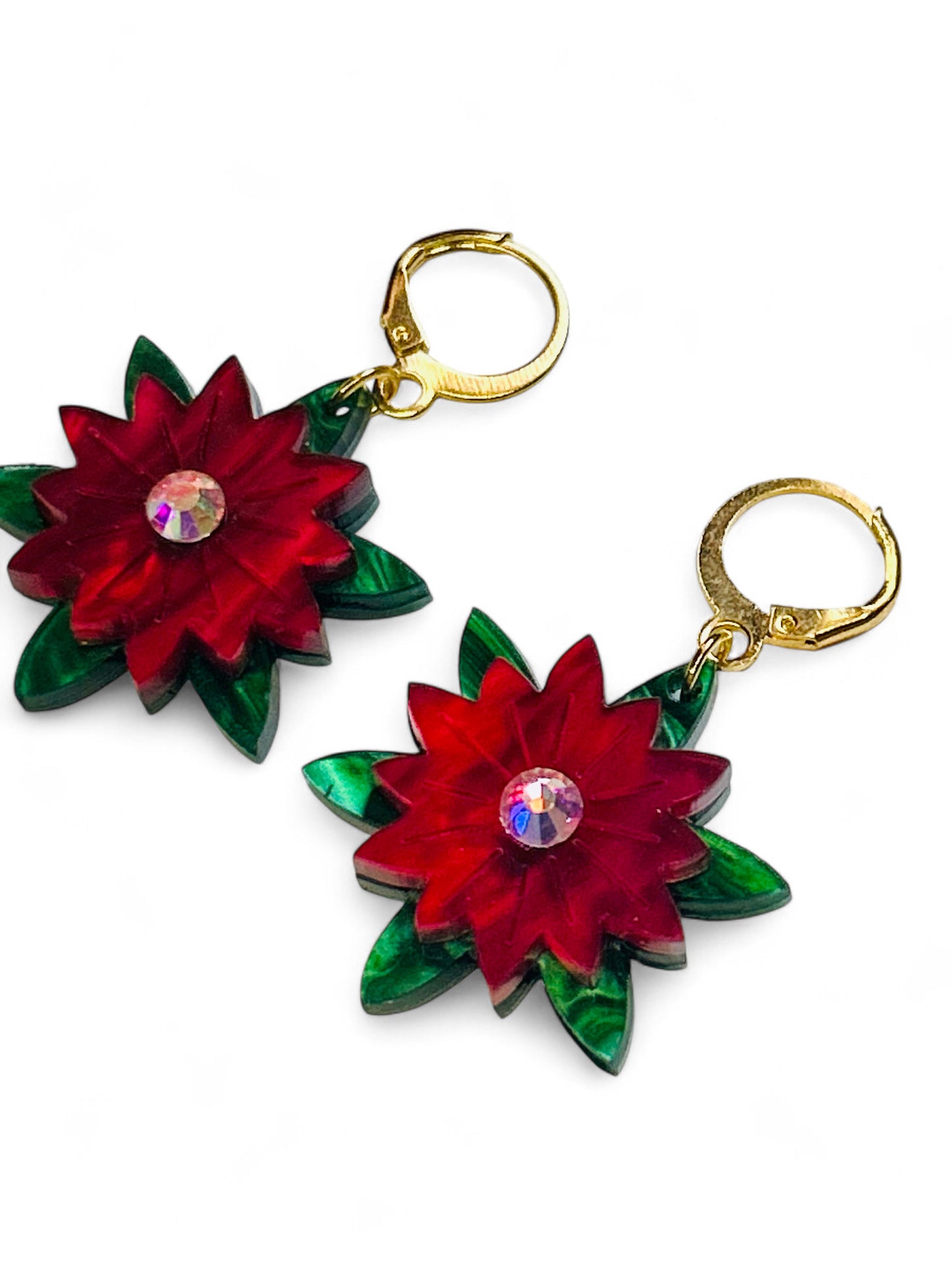 NEW! Orecchini "I PICCOLINI" - Mini Stella di Natale con Strass