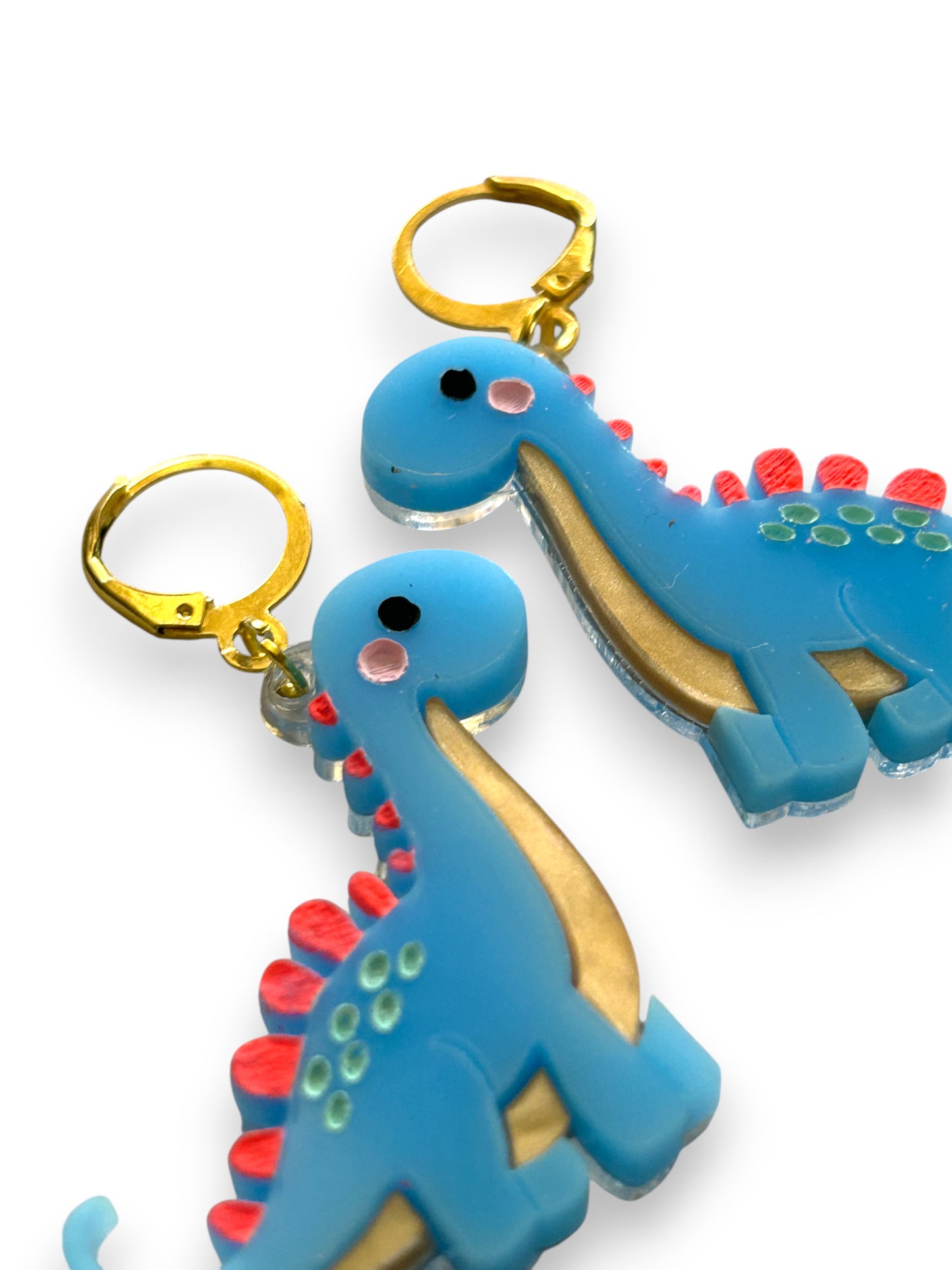 NEW! Orecchini "I PICCOLINI" - Mini Dinosauri Azzurro Baby