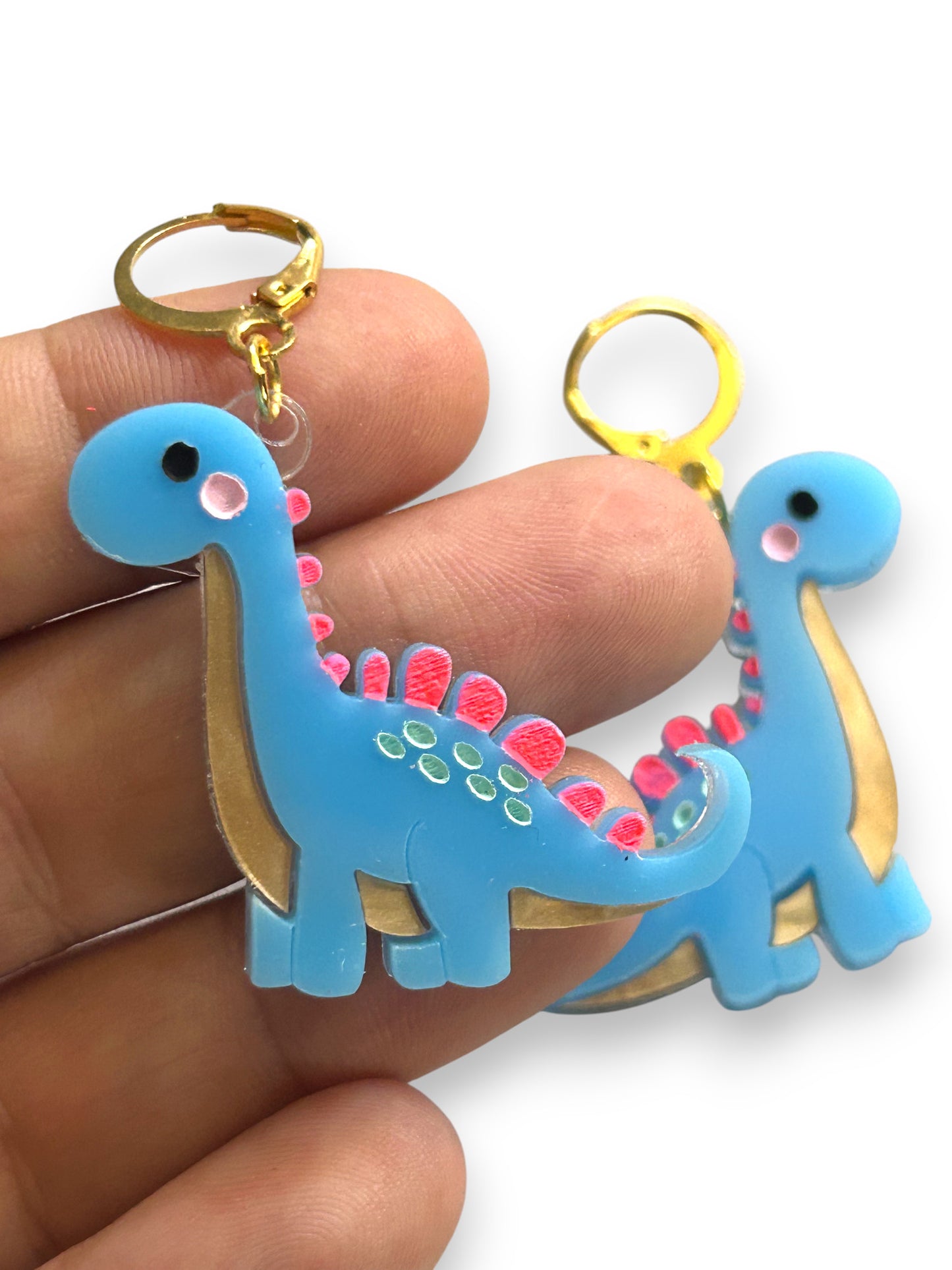 NEW! Orecchini "I PICCOLINI" - Mini Dinosauri Azzurro Baby