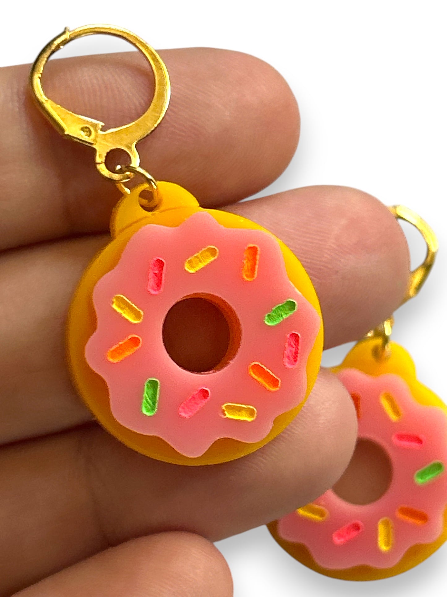 NEW! Orecchini "I PICCOLINI" - Mini Ciambelle con Glassa Rosa