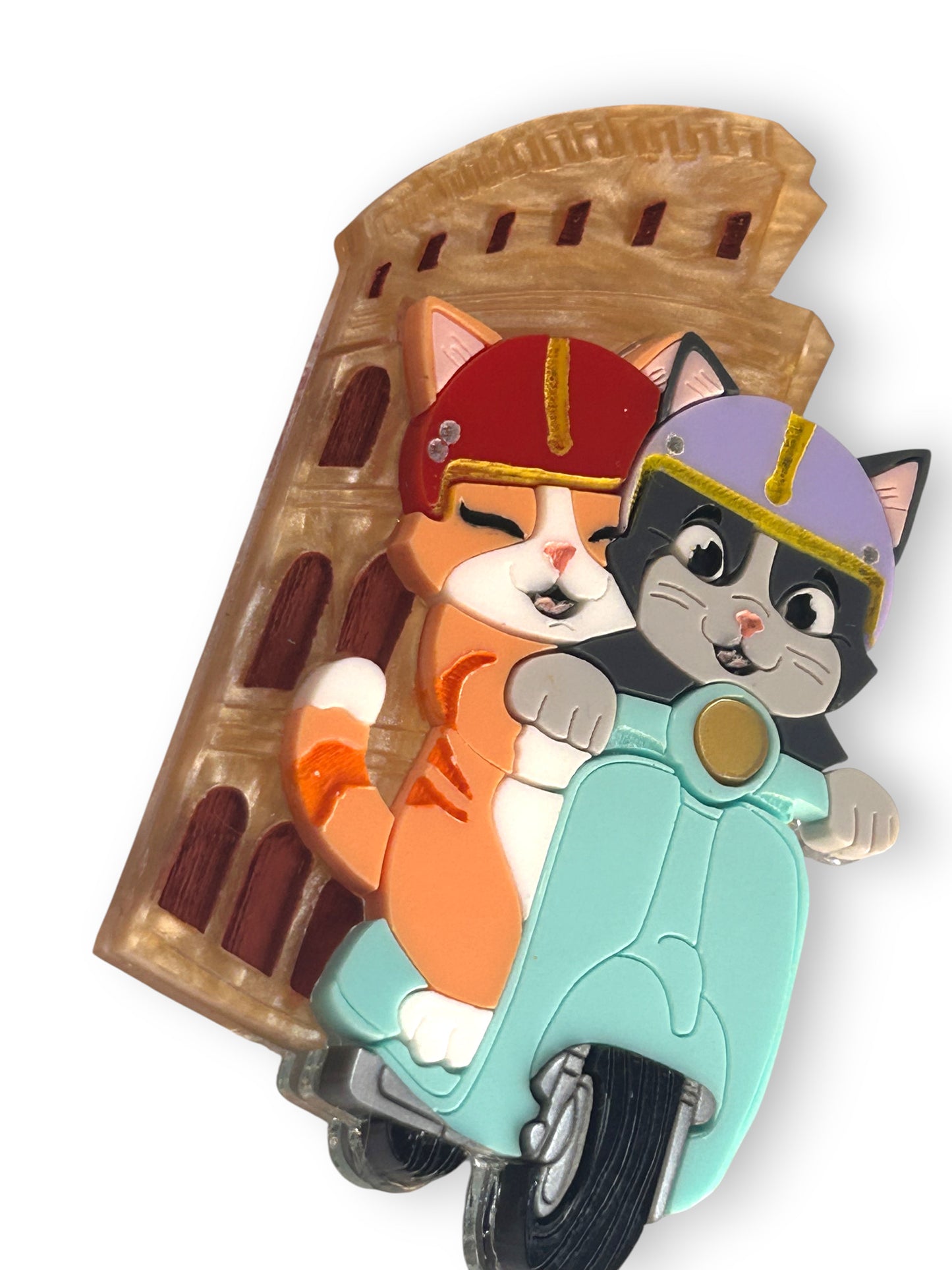 Meowtiful Italy - Gatti su Vespa Colosseo