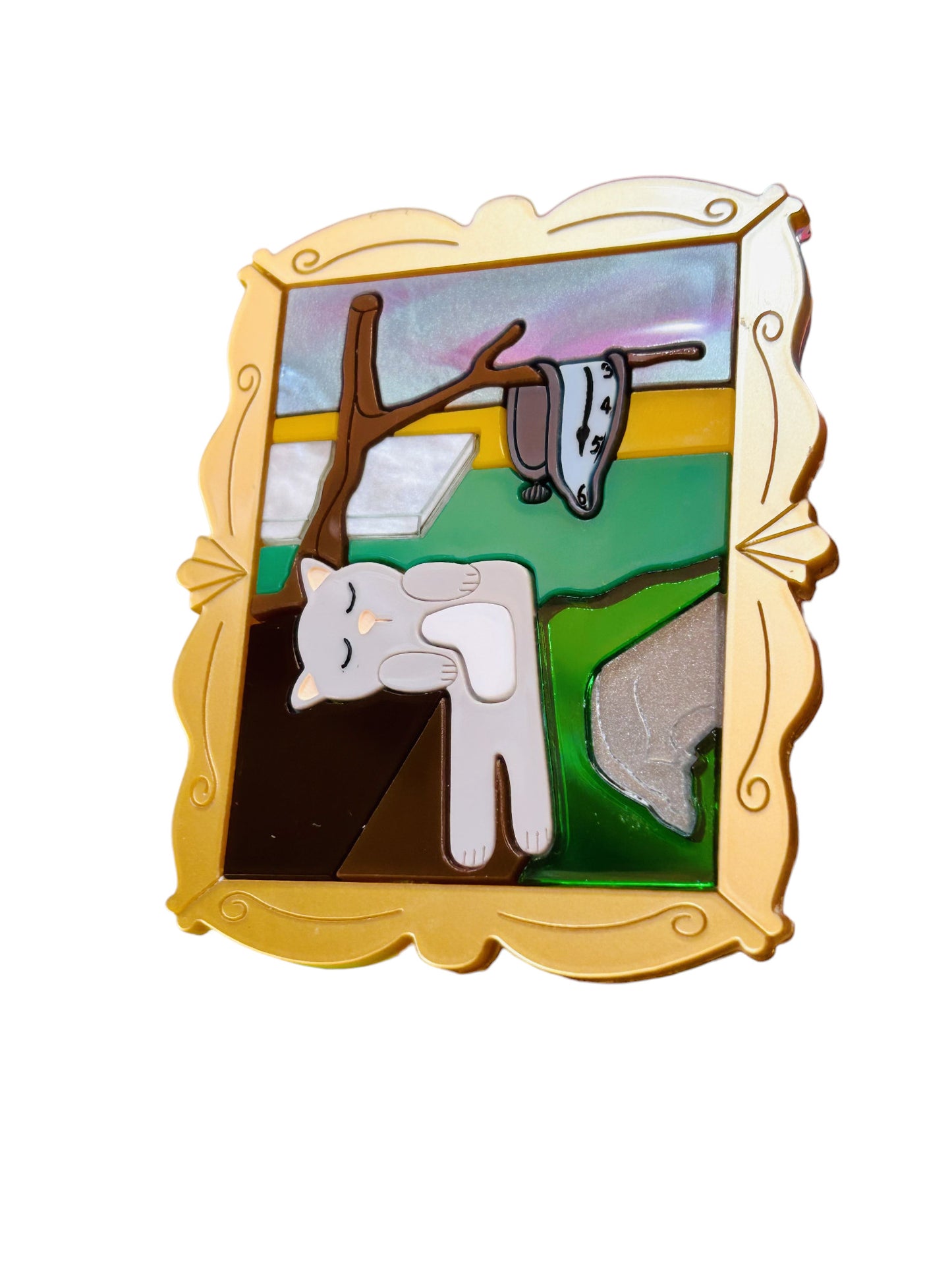 Gatti nell'Arte - Quadro Gatto Surrealista