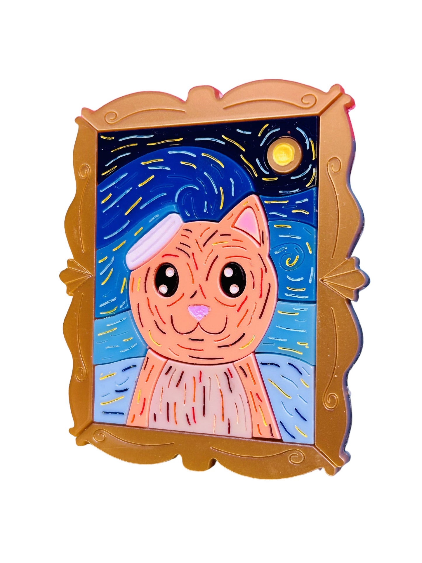 Gatti nell'Arte - Quadro Gatto Post Impressionista