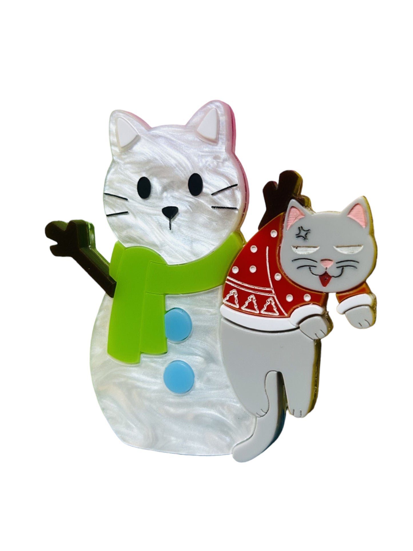 Meowy Christmas - Gatto Incastrato nel Pupazzo di Neve