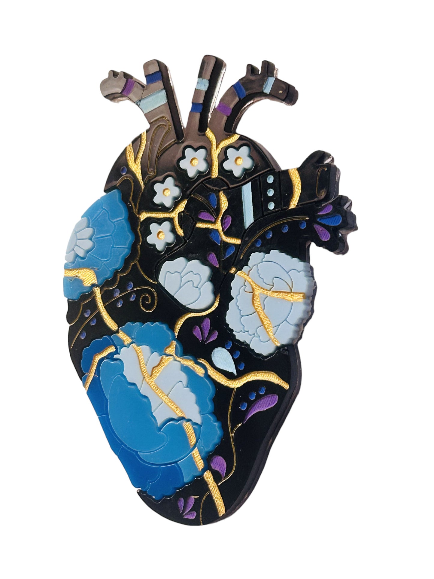 Cuori Anatomici - Kintsugi Nero e Blu