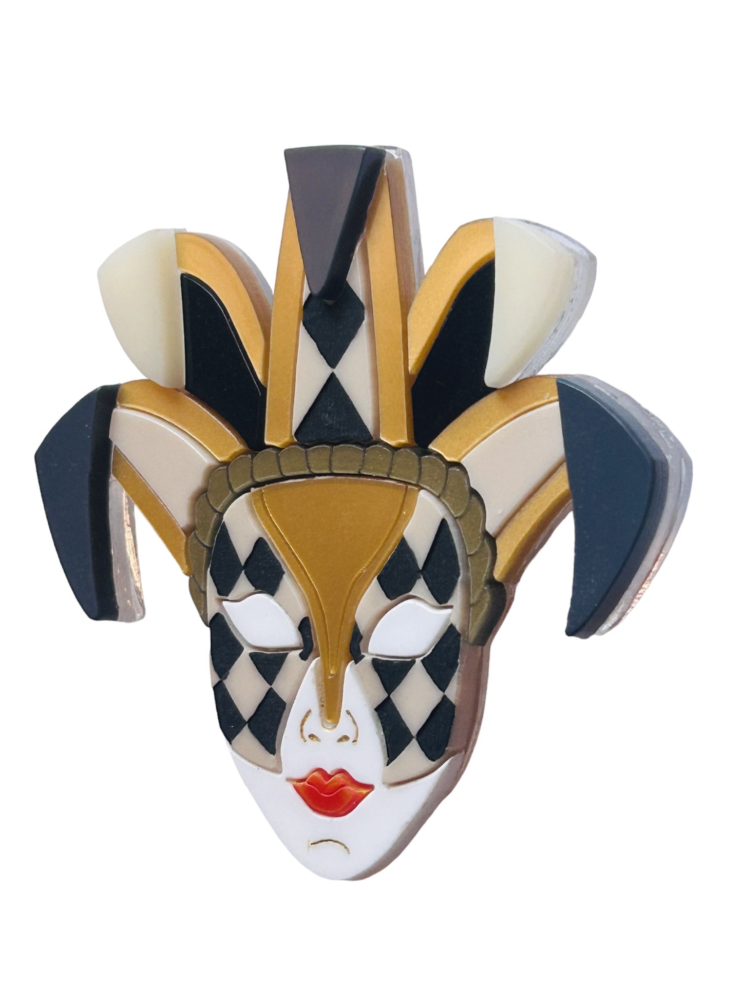 Maschere Veneziane: Maschera Joker Donna Nera