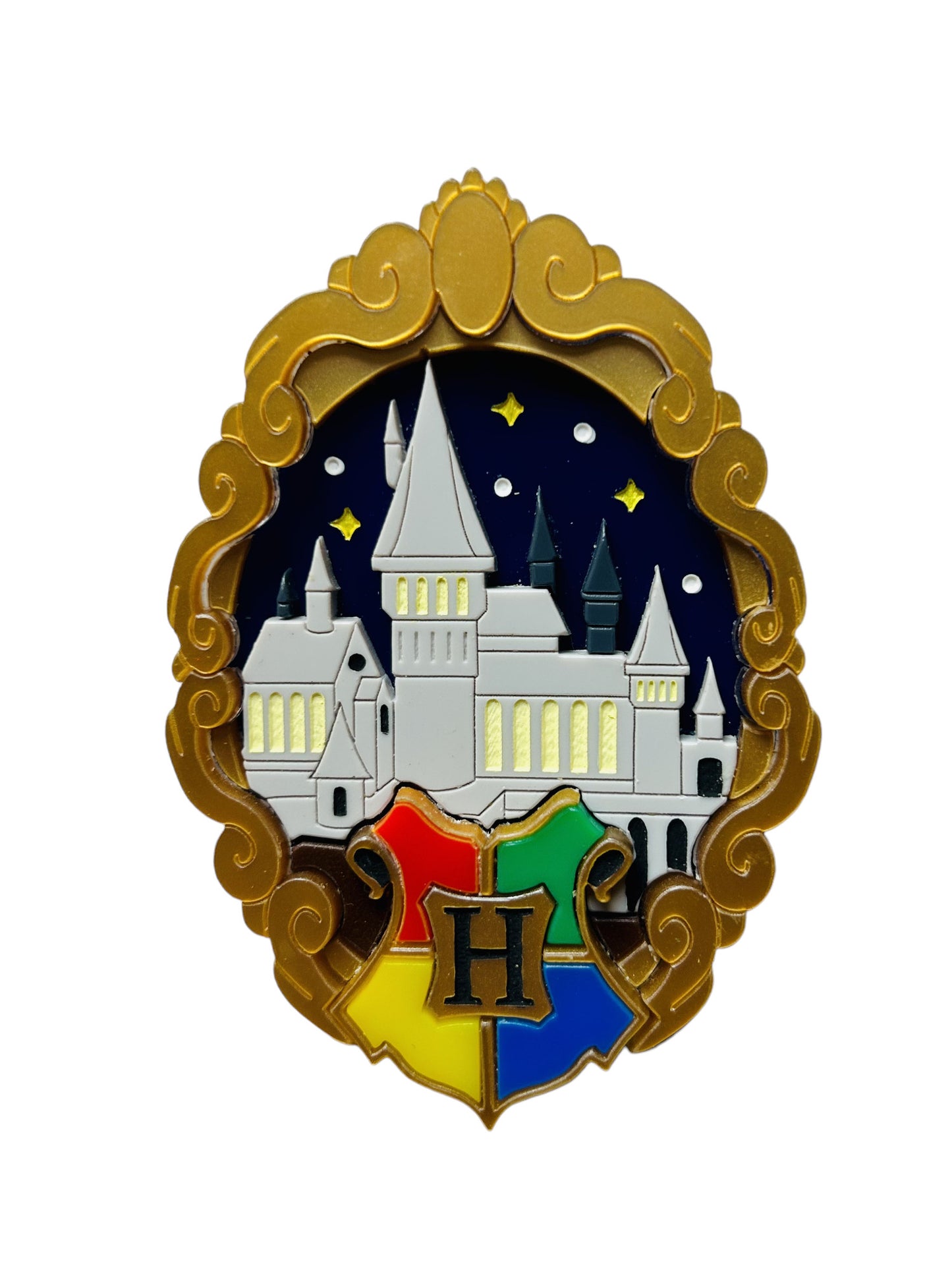 Magia & Stregoneria - Cornice Barocca con Castello Magico