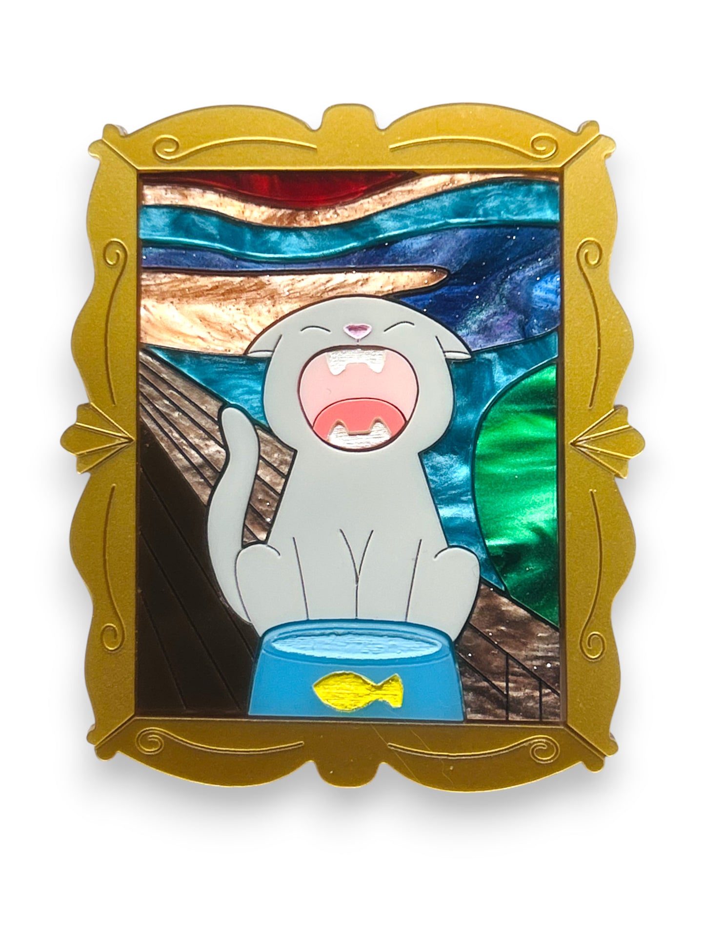 Gatti nell'Arte - Quadro Gatto L'Urlo