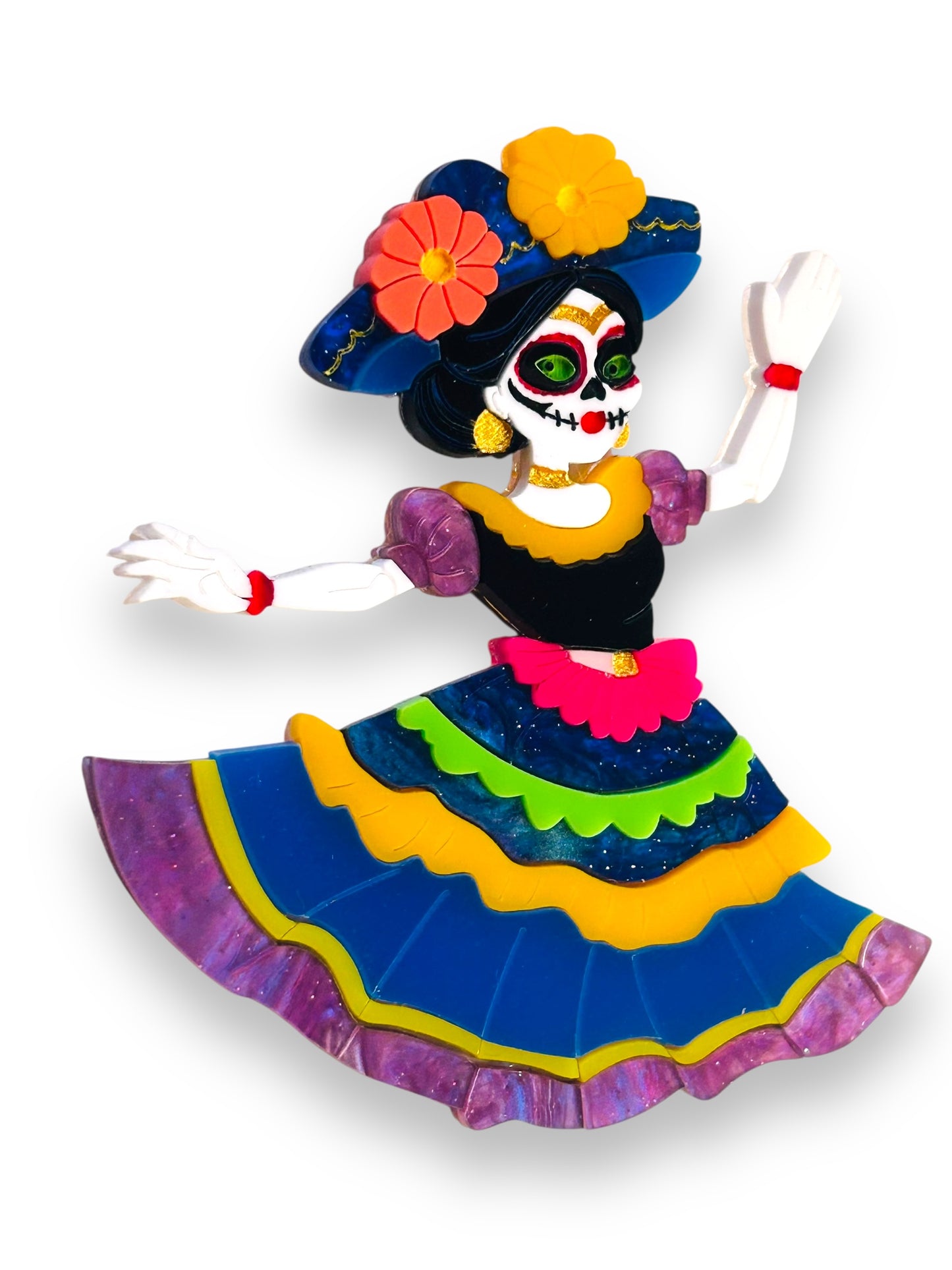 Mexico Lindo Y Querido - Spilla Calavera Catrina Ballerina