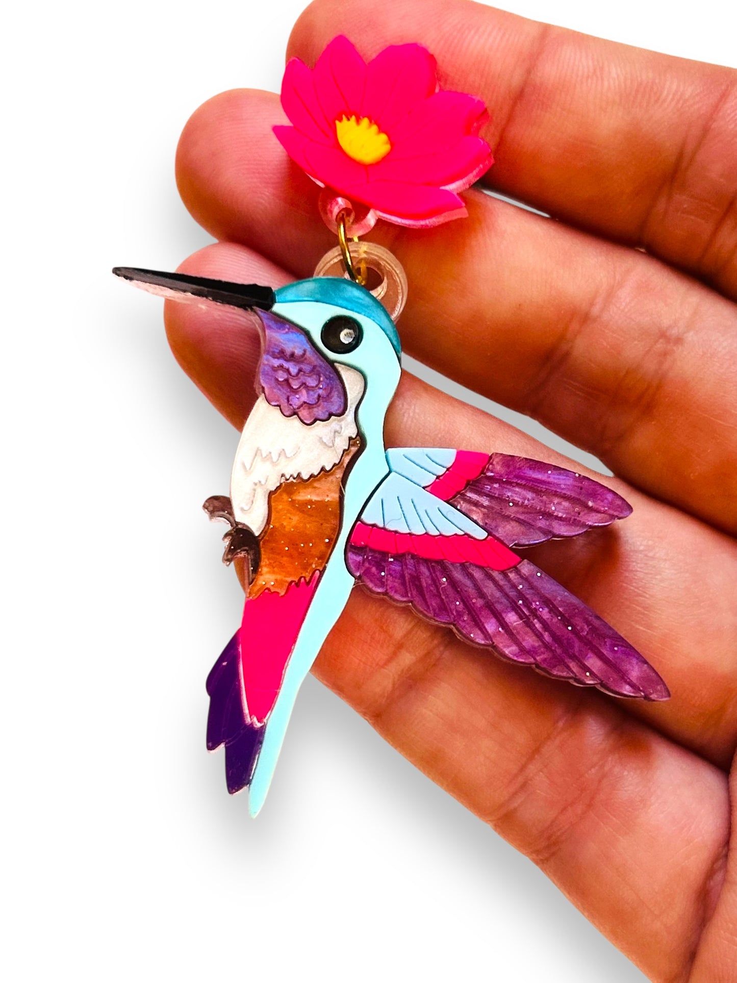 Mexico Lindo Y Querido - Orecchini Colibrì
