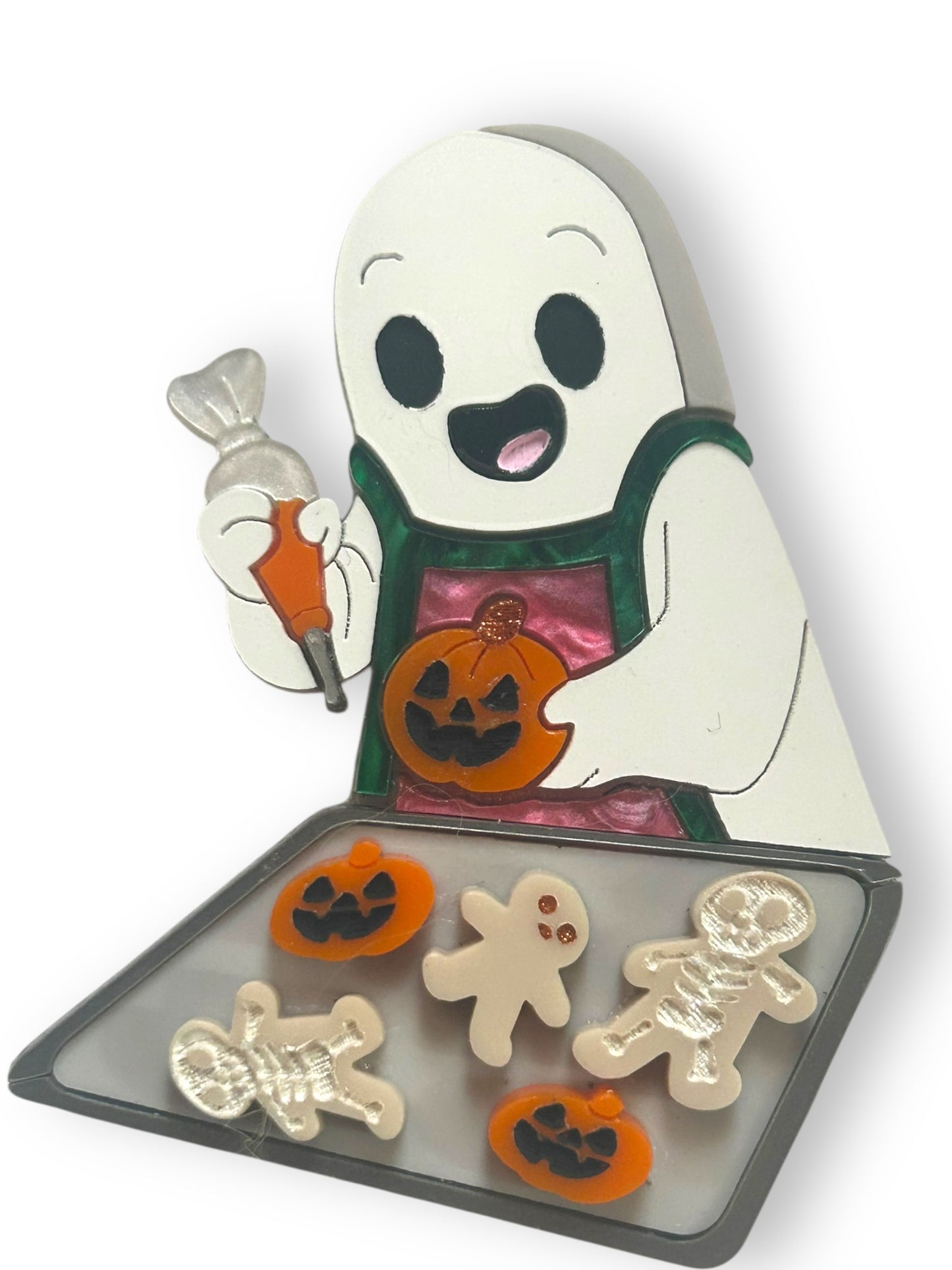 Spooky Christmas - Spilla Fantasma che Farcisce i Biscotti