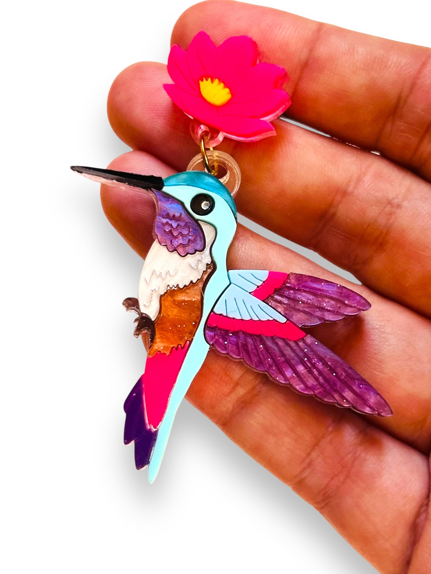 Mexico Lindo Y Querido - Orecchini Colibrì