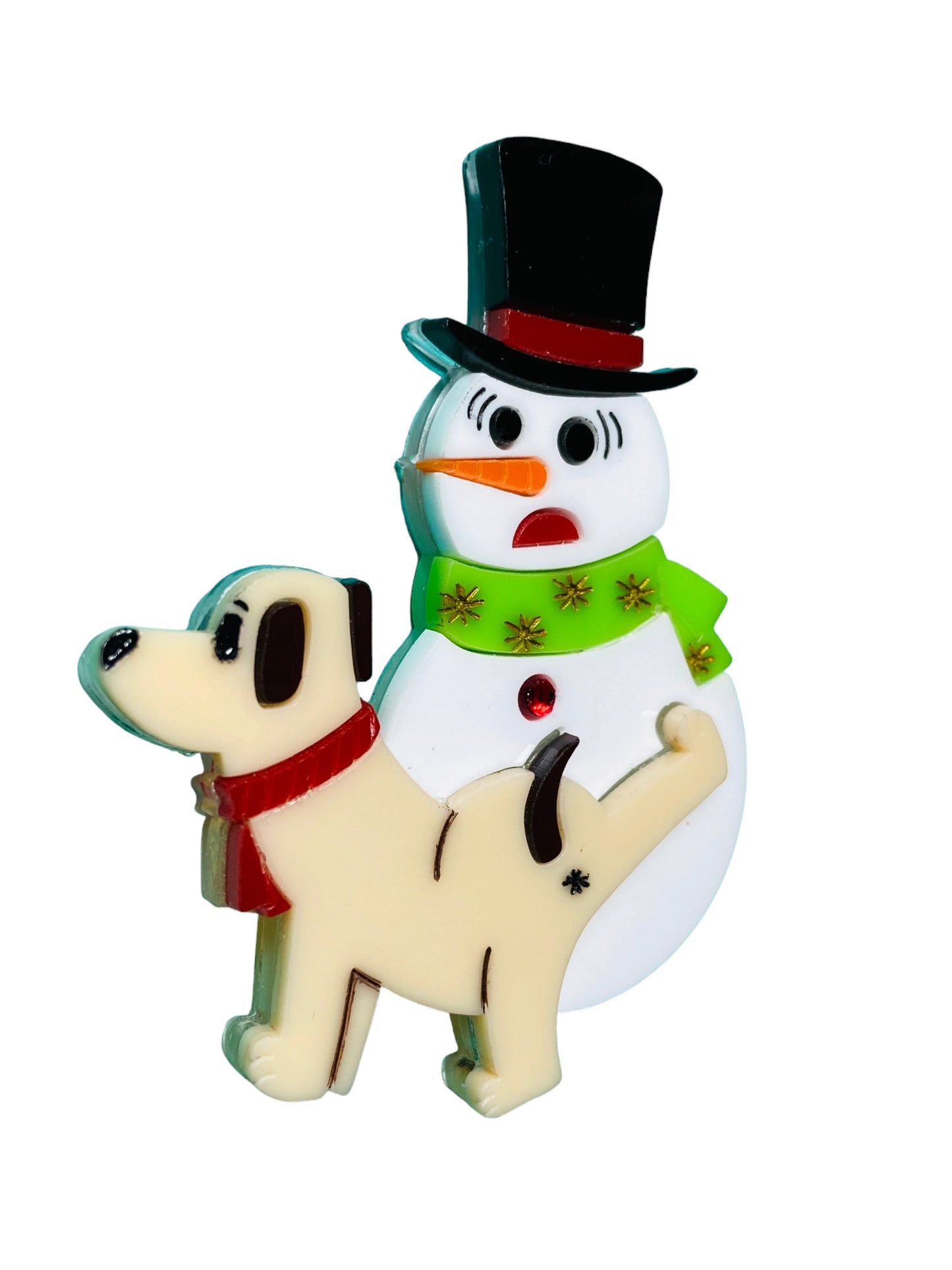 Winter Wonderland - Cane + Pupazzo di Neve