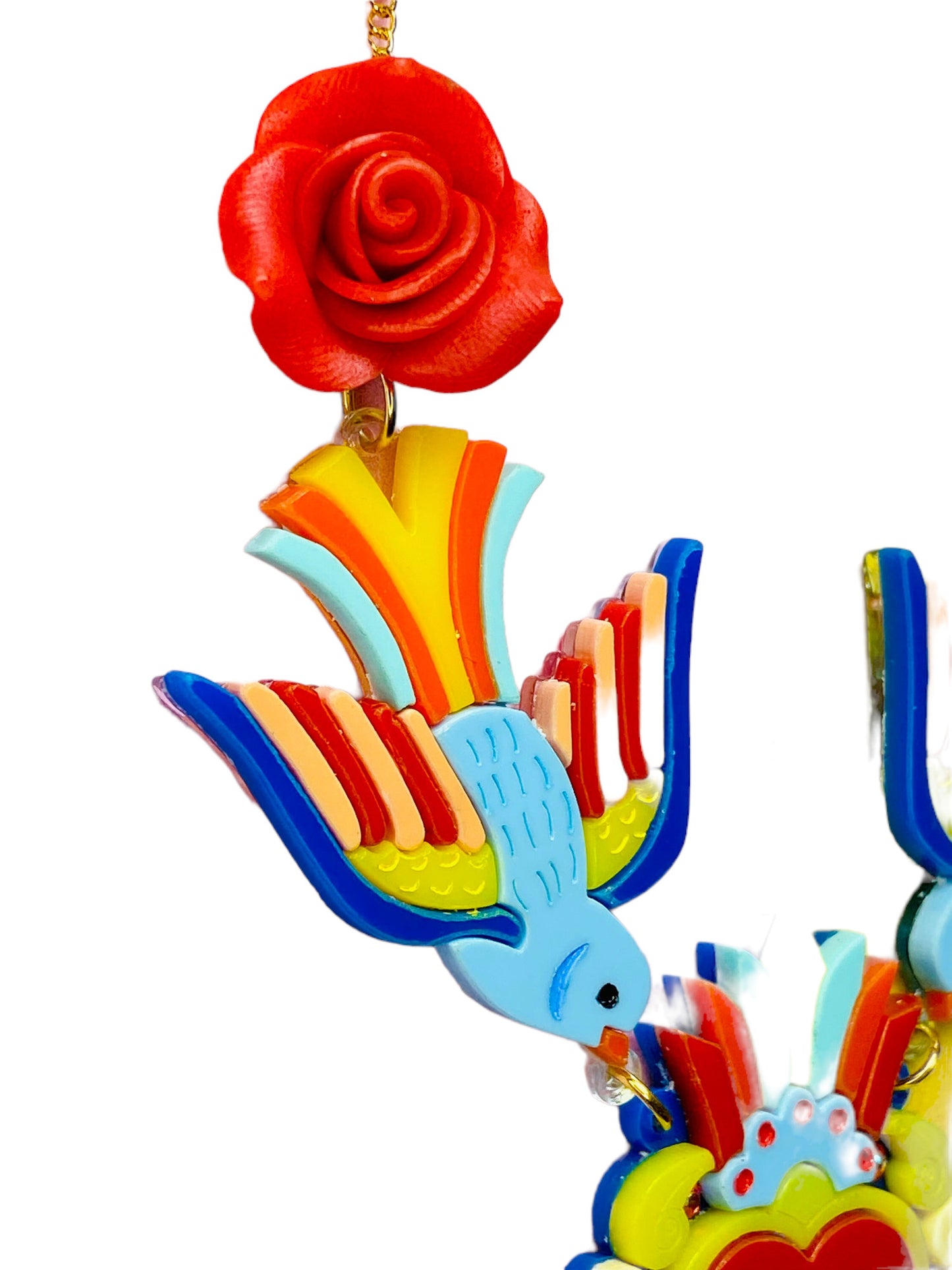 Dia de Los Muertos - Collana Rondini con Cuore Sacro