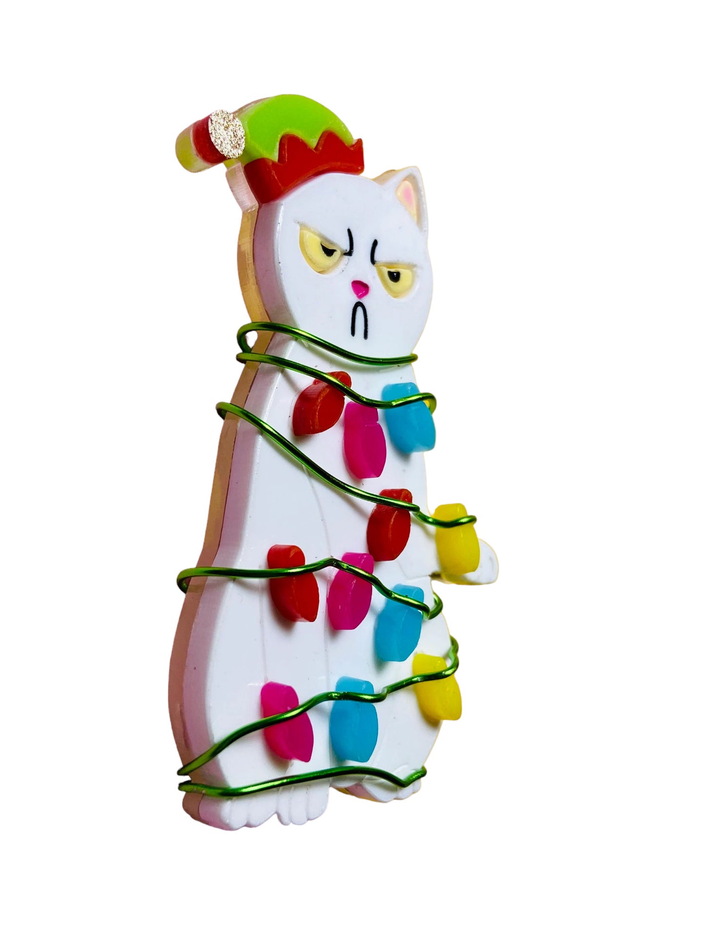 Winter Wonderland - Gatto Incastrato nelle Luci Natalizie