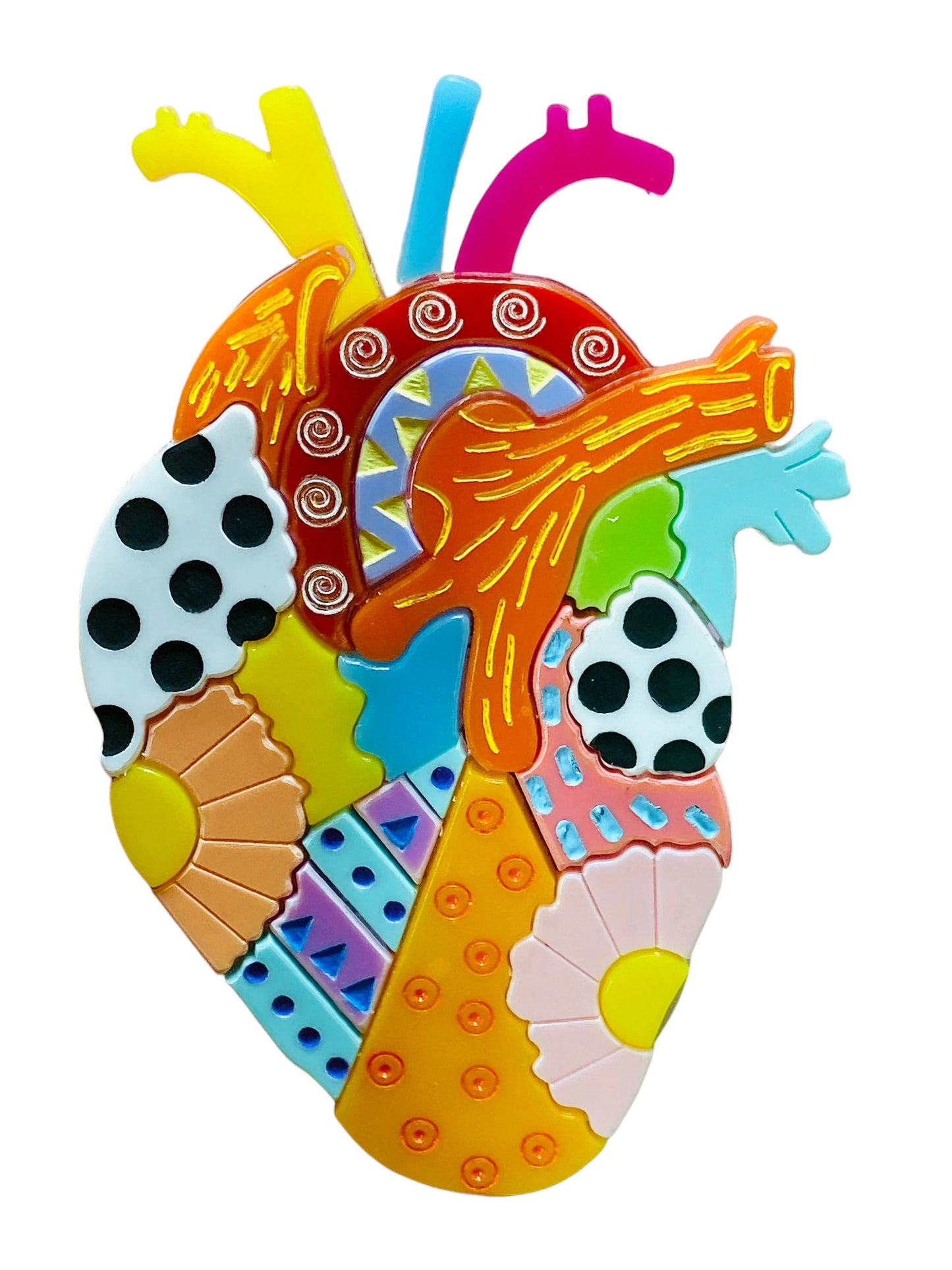 Arte Messicana - Alebrije Cuore Anatomico