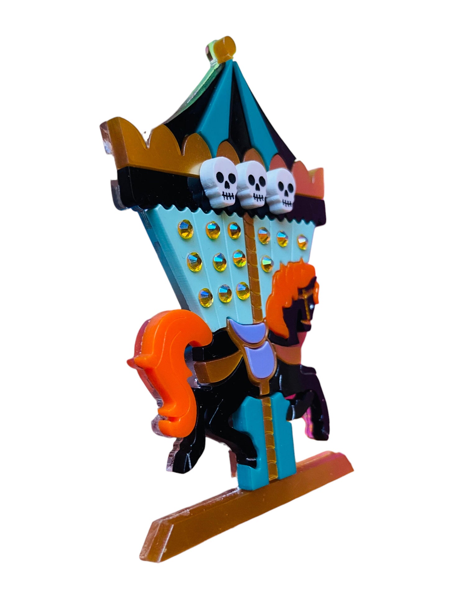 Halloween - Cavallo Carosello con Teschi