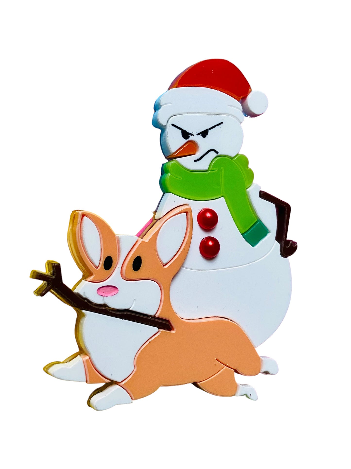 Winter Wonderland - Cane + Pupazzo di Neve "Mordi & Fuggi"