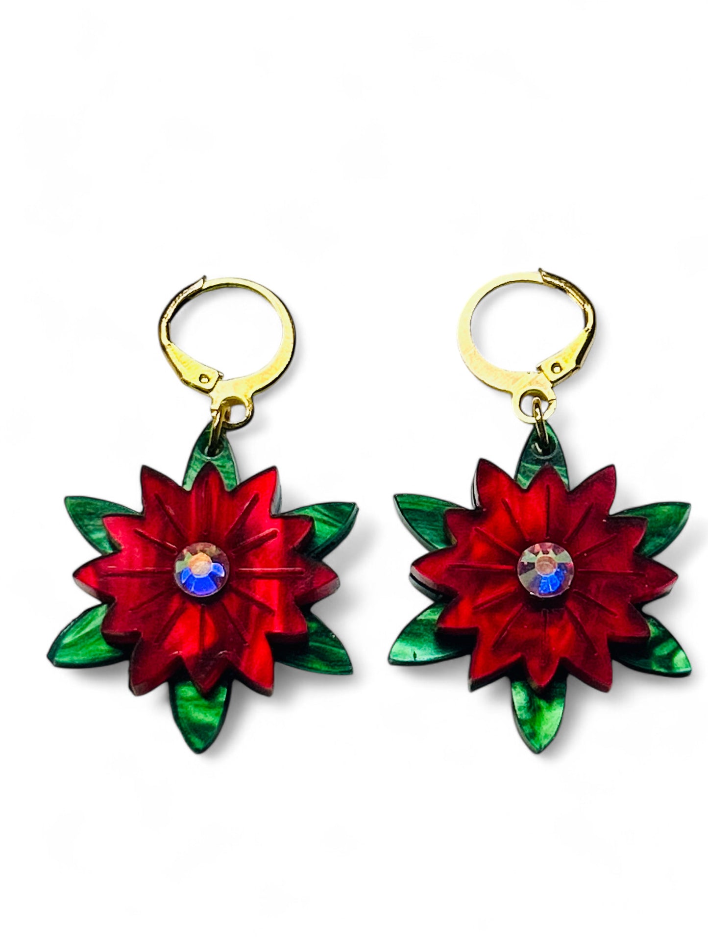NEW! Orecchini "I PICCOLINI" - Mini Stella di Natale con Strass