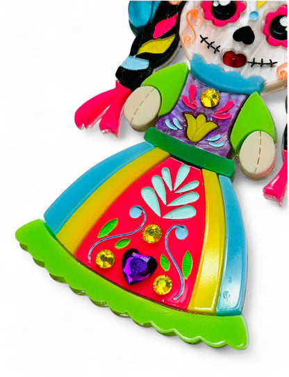 Dia de Los Muertos - Calavera Catrina Muñeca Lele