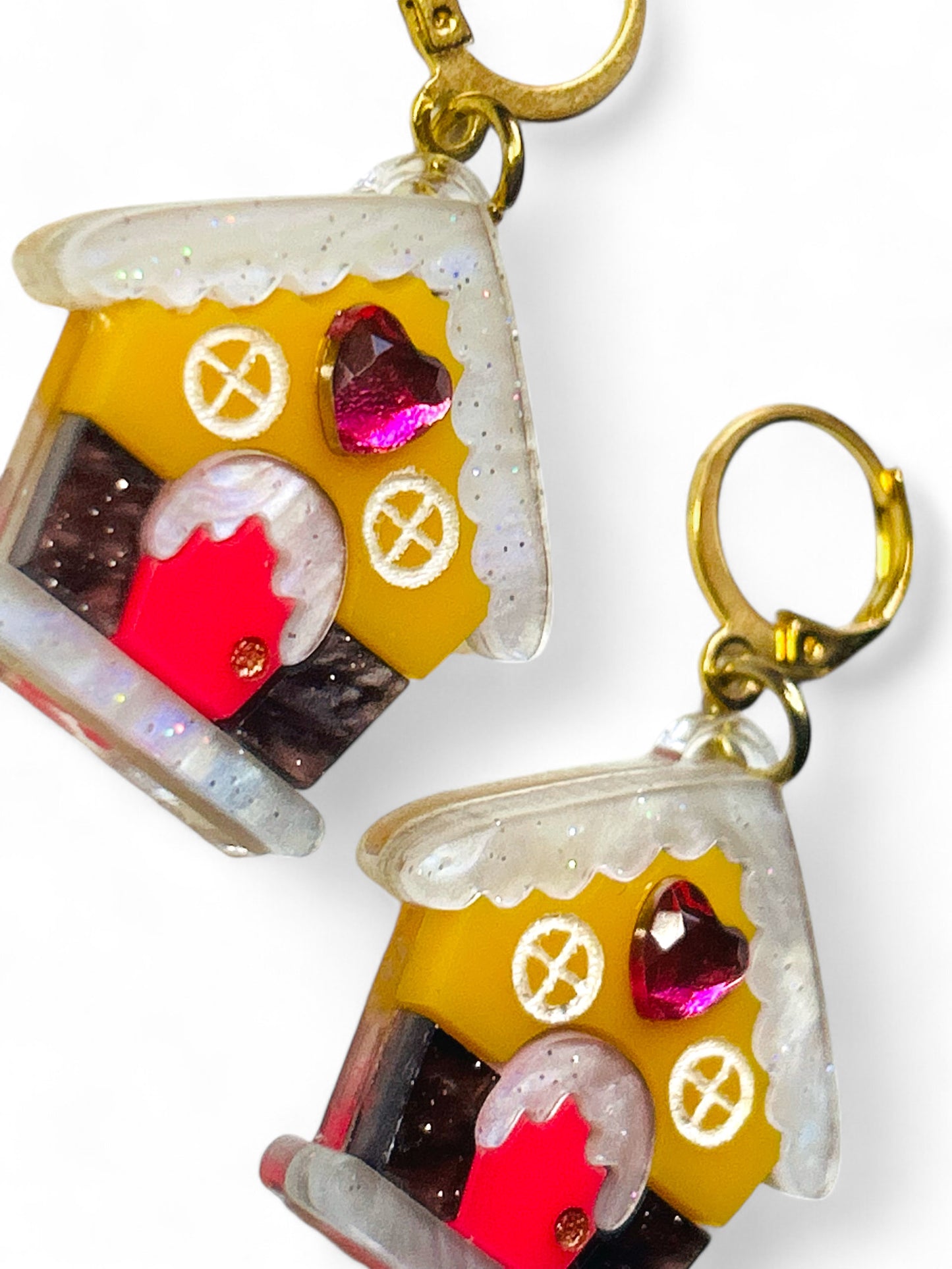 NEW! Orecchini "I PICCOLINI" - Mini Casina di Marzapane con Strass