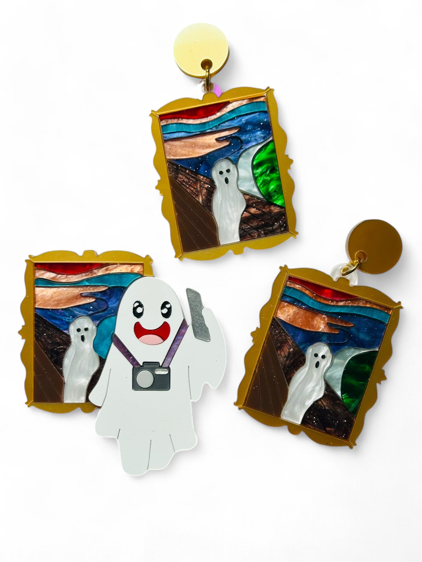 Vita da Fantasma - Fantasma al Museo + Orecchini Fantasma Urlo Munch