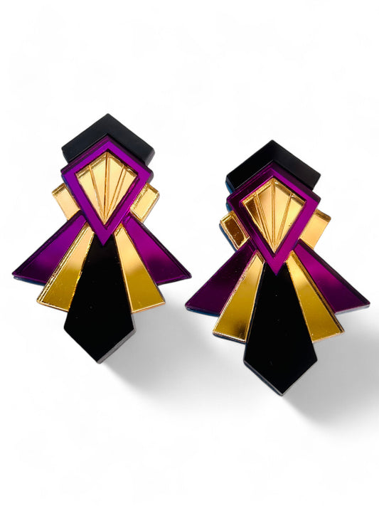 NEW! ORECCHINI ART DECO - Modello Emma ( Più Colori Disponibili)