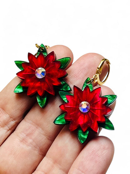 NEW! Orecchini "I PICCOLINI" - Mini Stella di Natale con Strass