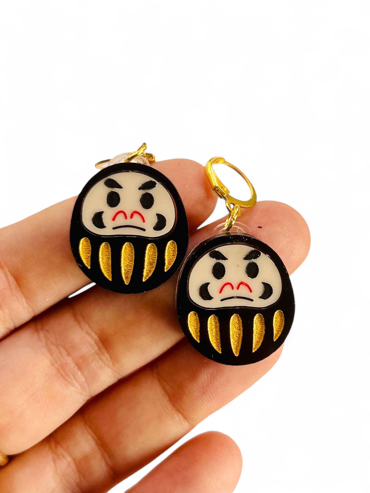 NEW! Orecchini "I PICCOLINI" - Mini Daruma Doll Porta Fortuna ( Più Colori Disponibili)