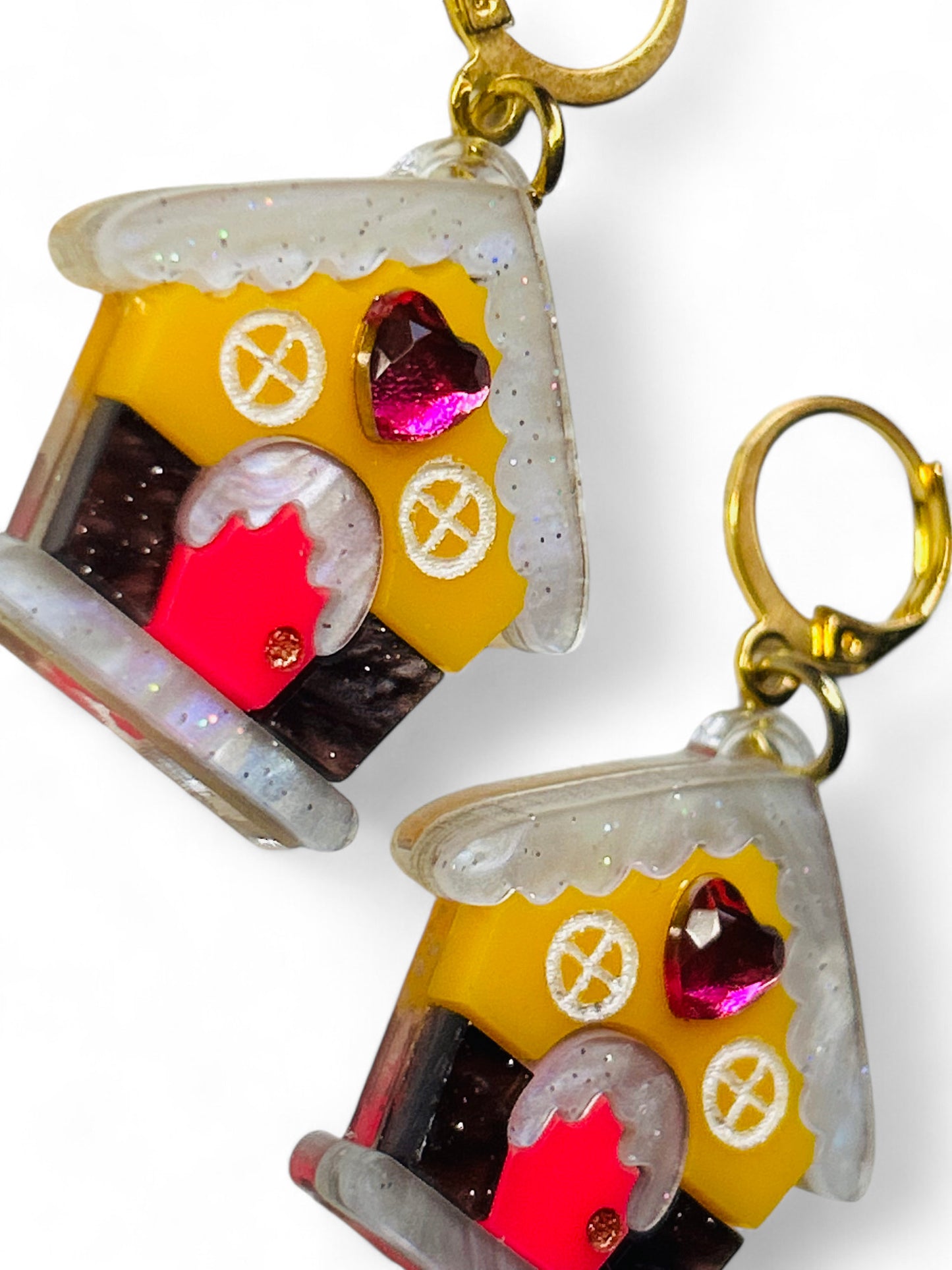 NEW! Orecchini "I PICCOLINI" - Mini Casina di Marzapane con Strass