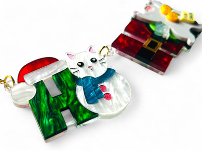 Meowy Christmas - Collana HO HO HO con Gatti