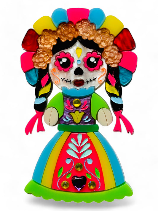Dia de Los Muertos - Calavera Catrina Muñeca Lele