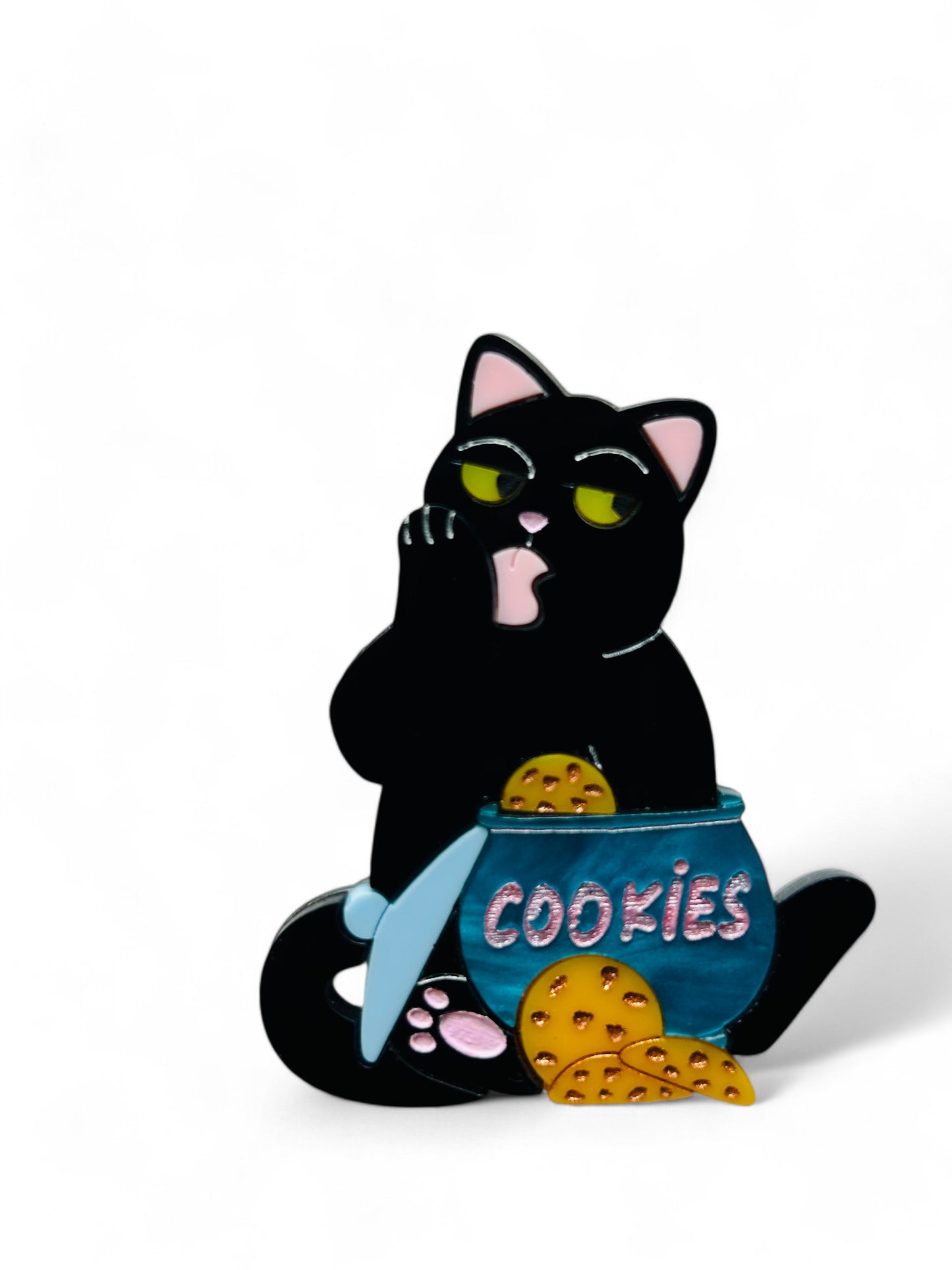 Meowy Christmas - Gatto Nero con Cookies