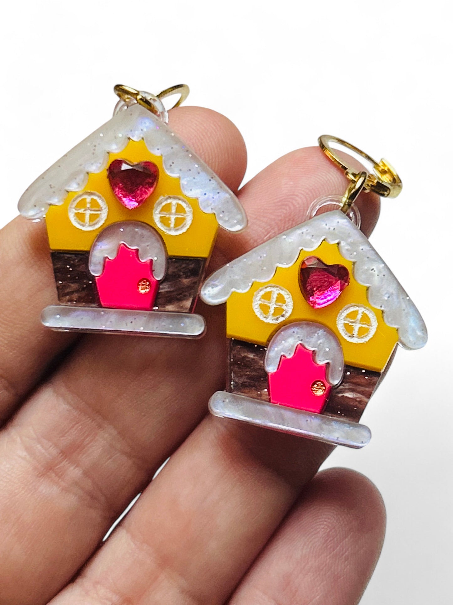 NEW! Orecchini "I PICCOLINI" - Mini Casina di Marzapane con Strass
