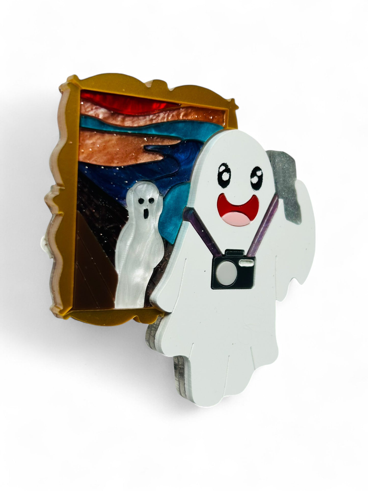 Vita da Fantasma - Fantasma al Museo + Orecchini Fantasma Urlo Munch