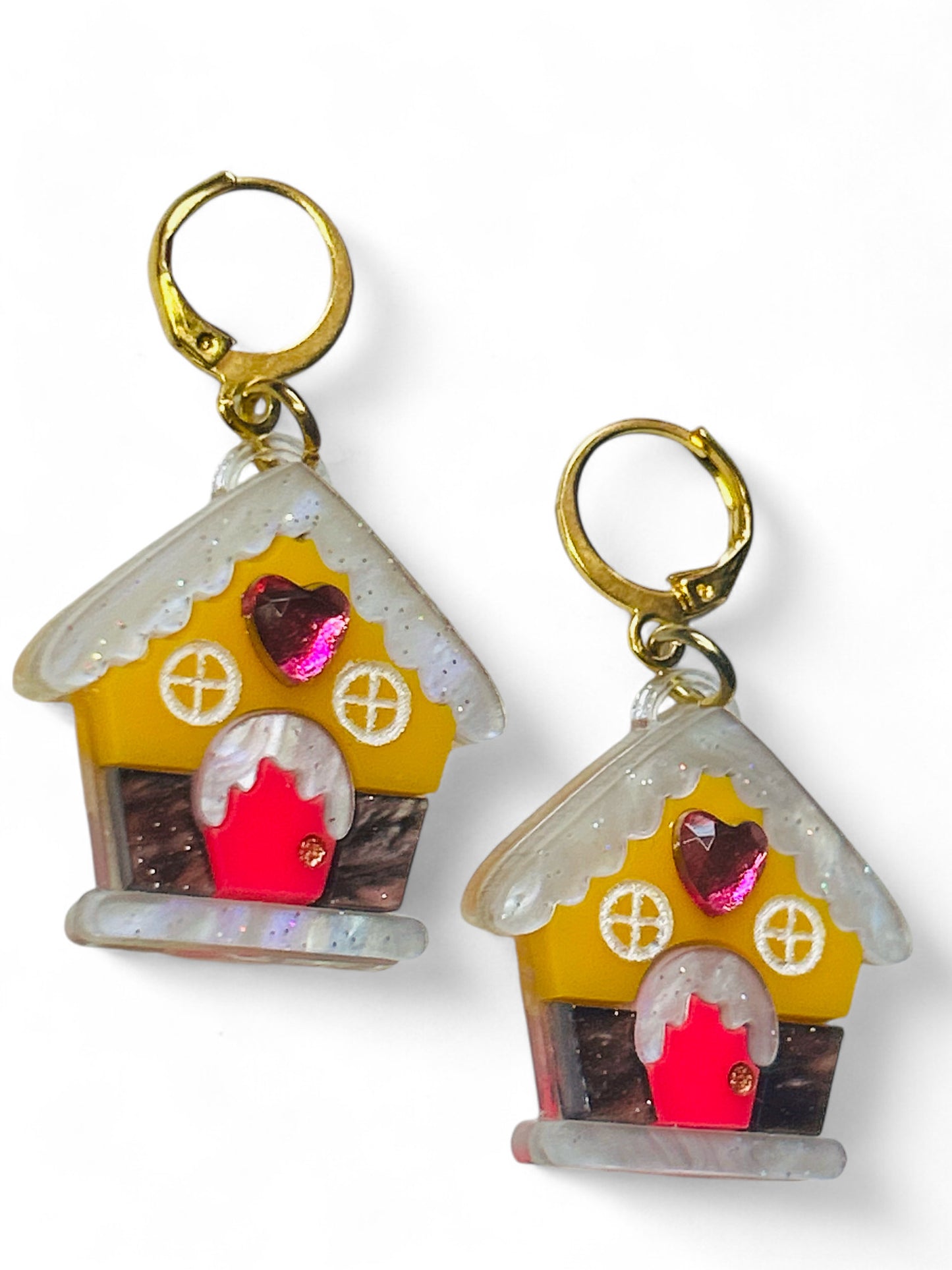 NEW! Orecchini "I PICCOLINI" - Mini Casina di Marzapane con Strass