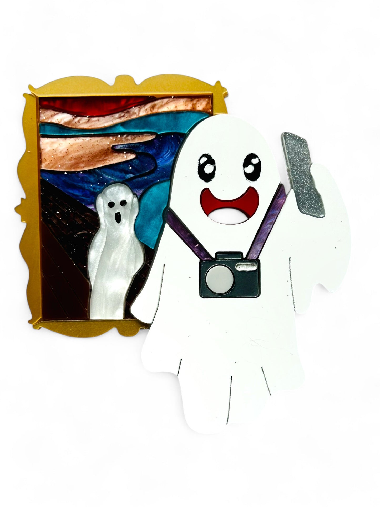 Vita da Fantasma - Fantasma al Museo + Orecchini Fantasma Urlo Munch