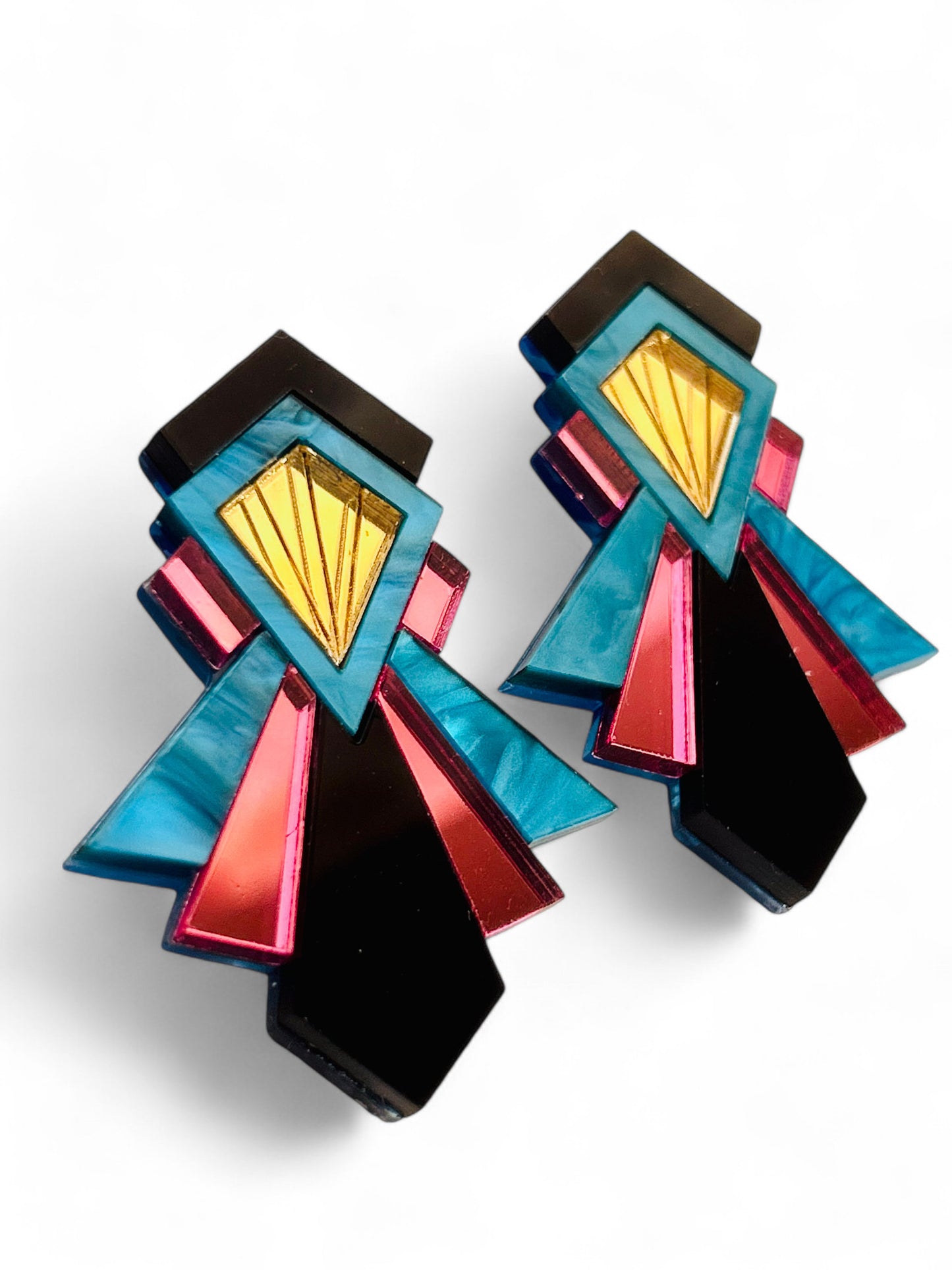 NEW! ORECCHINI ART DECO - Modello Emma ( Più Colori Disponibili)