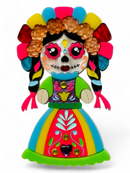 Dia de Los Muertos - Calavera Catrina Muñeca Lele