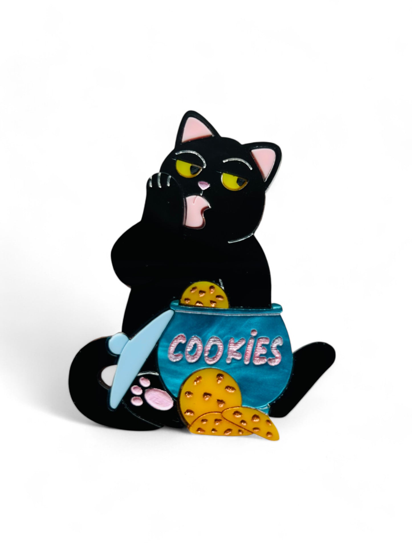 Meowy Christmas - Gatto Nero con Cookies