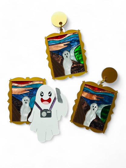 Vita da Fantasma - Fantasma al Museo + Orecchini Fantasma Urlo Munch