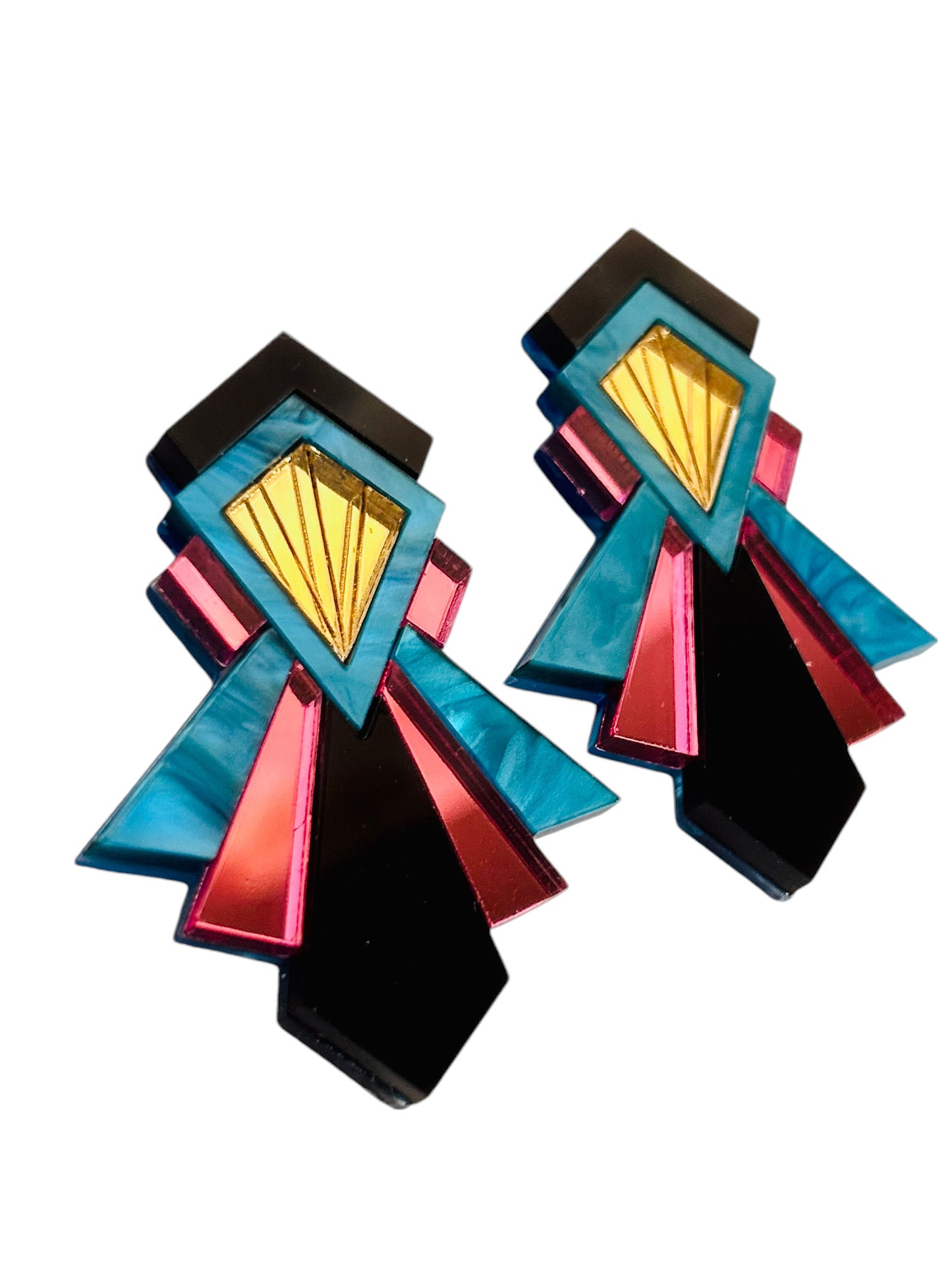 NEW! ORECCHINI ART DECO - Modello Emma ( Più Colori Disponibili)