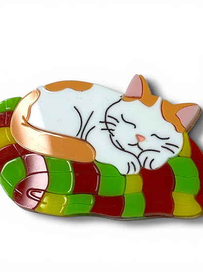 A Quiet Life - Spilla Gatto su Plaid