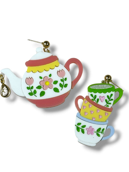 A Quiet Life - Orecchini Teiera con Tazzine