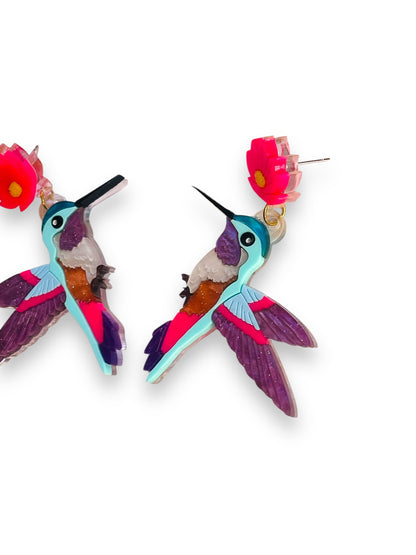 Mexico Lindo Y Querido - Orecchini Colibrì